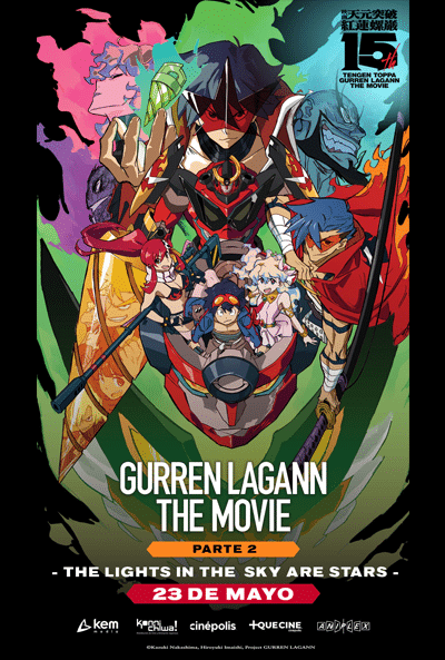 Gurren Lagann: The light in the sky are stars